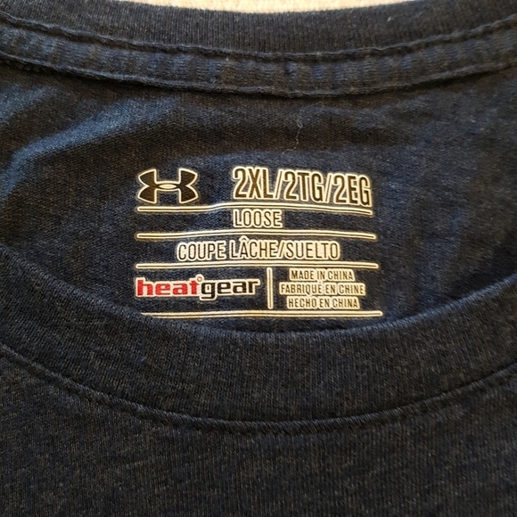 Under Armour women's  2xl blue tshirt Believe in Heros shirt - Picture 2 of 5